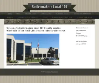 Boilermakers107.com(Boilermakers 107) Screenshot