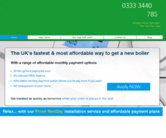 Boilersonfinance.com(New Boilers On Finance) Screenshot