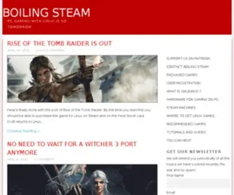 Boilingsteam.com(PC GAMING ON LINUX) Screenshot