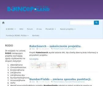 Boincatpoland.org(Superkomputery BOINC na potrzeby bada) Screenshot
