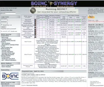 Boincsynergy.com Screenshot