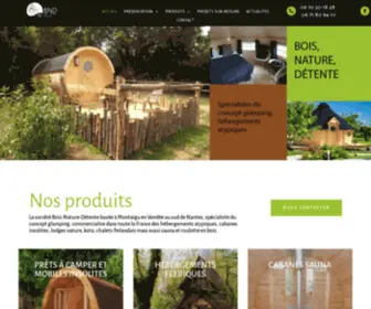 Bois-Nature-Detente.fr(Fournisseur d'hébergements insolites en bois) Screenshot