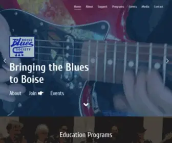 Boiseblues.org(Boise Blues Society) Screenshot