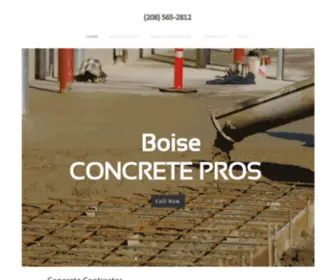 Boiseconcretepros.com(Boise Concrete) Screenshot