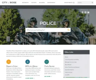 Boisepolice.org(City of Boise) Screenshot