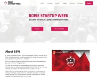 Boisestartupweek.org(BSW 2020) Screenshot