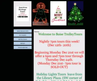 Boisetrolleytours.com(BOISE TROLLEY TOURS) Screenshot