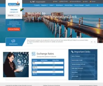 Boitanzania.co.tz(Bank of India) Screenshot