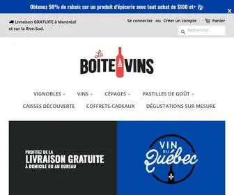 Boiteavins.com(La Boîte à Vins) Screenshot