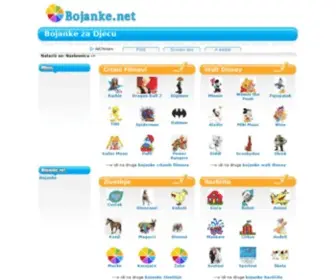 Bojanke.net(Bojanke za djecu za printanje i bojanje po kategorijama) Screenshot