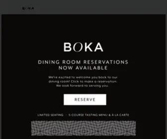 Bokachicago.com(Boka Restaurant) Screenshot