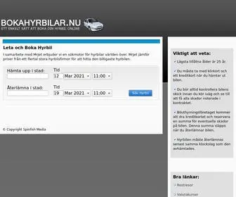 Bokahyrbilar.nu(Billiga Hyrbilar) Screenshot