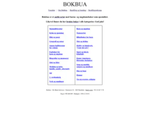 Bokbua.no(Brukte bøker) Screenshot