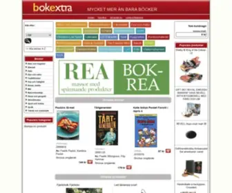 Bokextra.se(Bokhandel på nätet med personlig service. Snabbt) Screenshot