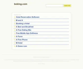 Boking.com(The Leading Booking Site on the Net) Screenshot