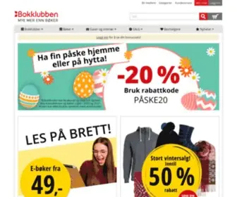 Bokklubbene.no(Bokklubben nettbokhandel) Screenshot
