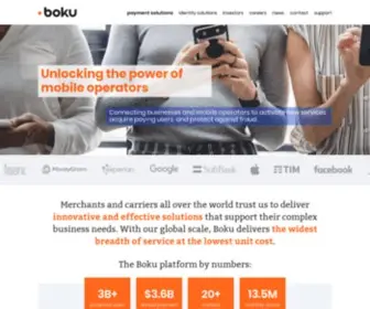 Boku.com(The Future Of Payments Is Local) Screenshot