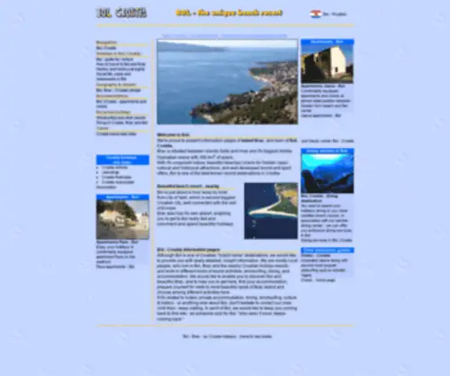 Bol-Croatia.com(Bol on island Brac) Screenshot