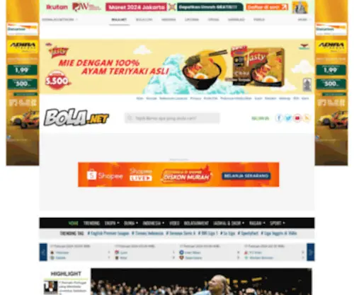 Bola.net Screenshot