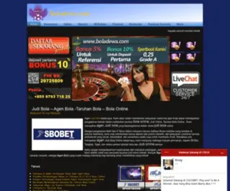 Boladewa168.com Screenshot
