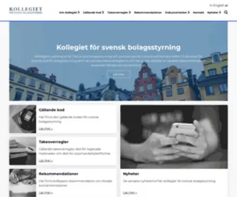 Bolagsstyrning.se(Kollegiet) Screenshot