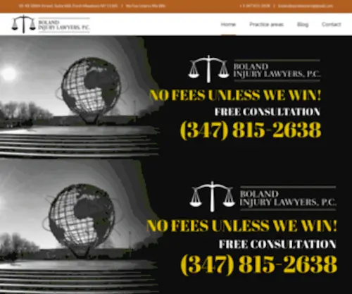 Boland-Injury-Law.com(Queens Personal Injury Lawyer Construction Accident Attorney) Screenshot