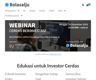Bolasalju.com(Riset dan Edukasi Investasi) Screenshot