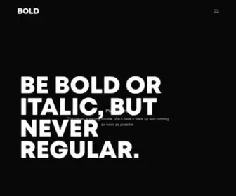 Bold.ch(Advertising Agency) Screenshot