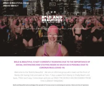 Boldandbeautifulmanly.com.au(BOLD & BEAUTIFUL SWIM SQUAD MANLY) Screenshot