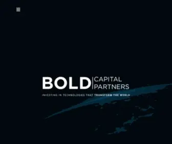 Boldcapitalpartners.com(Investing in technologies that TRANSFORM THE WORLD) Screenshot