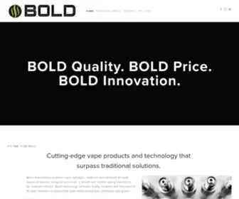 Boldcarts.com(BOLD Premium vape hardware) Screenshot