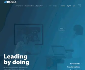 Boldcm.eu(BOLD is a consultancy firm) Screenshot