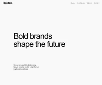 Bolden.com.br(Bold brands shape the future) Screenshot