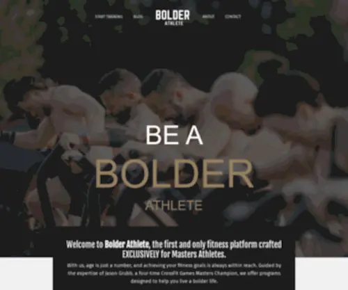 Bolderathlete.com(Bolder Athlete) Screenshot