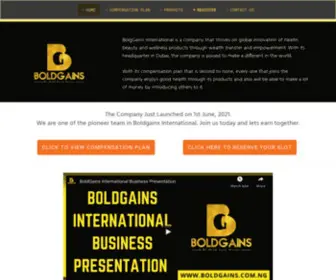 Boldgains.com.ng(BoldGains International Nigeria) Screenshot