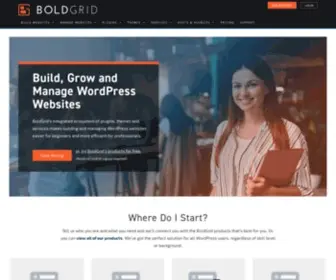 Boldgrid.com(Build a Better Website and Grow Your Business) Screenshot