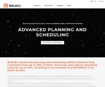 Boldiq.com(Advanced planning and scheduling in real) Screenshot