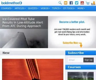 Boldmethod.com(Online Flight Training Courses and CFI Tools) Screenshot