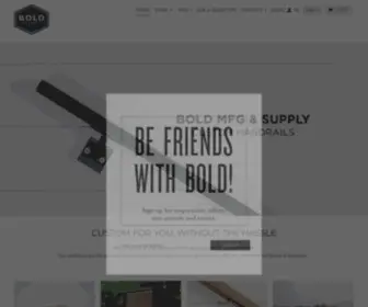 Boldmfg.com(Bold MFG & Supply) Screenshot