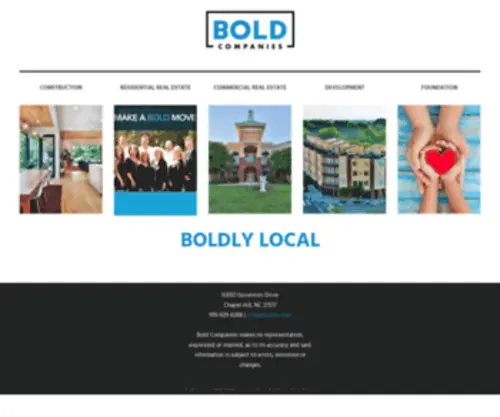 Boldnc.com(Bold Companies) Screenshot