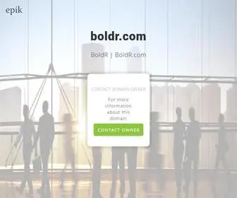 Boldr.com(Contact with domain owner) Screenshot