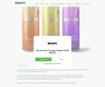 Boldtdrinks.com(CANNABIS ICED TEA) Screenshot