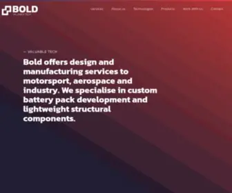 Boldvaluable.tech(Composites design & manufacturing services) Screenshot