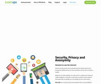 BolehVPN.net(Trusted Security Privacy and Anonymity Service Provider) Screenshot