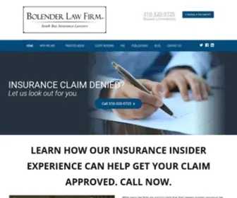 Bolender-Firm.com(Bolender Law Firm) Screenshot