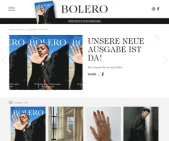 Boleromagazin.ch(Magazin für Mode) Screenshot