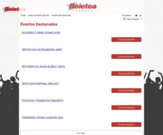 Boletea.com.mx(Boletea V4) Screenshot
