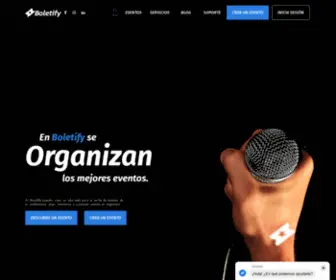 Boletify.com(Organiza tu evento) Screenshot