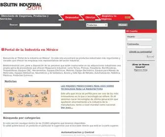 Boletinindustrial.com(Portal de la Industria) Screenshot