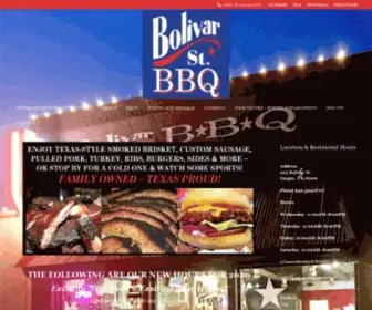 Bolivarstbbq.com(FAMILY OWNED) Screenshot